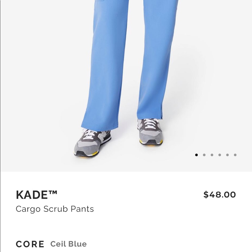 FIGS Kade scrubs pants in ceil blue